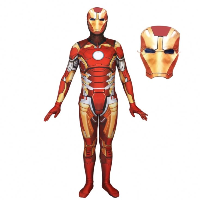 Super Hero Cosplay Iron -puku lapsille Halloween Carnival Birthday Party Performance Jumpsuit Cosplay Children \\ -puvut