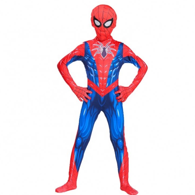 3D -tulostettu polyesterihousut lapsille Halloween Party Cosplay Spiderman -pukunaamiolla