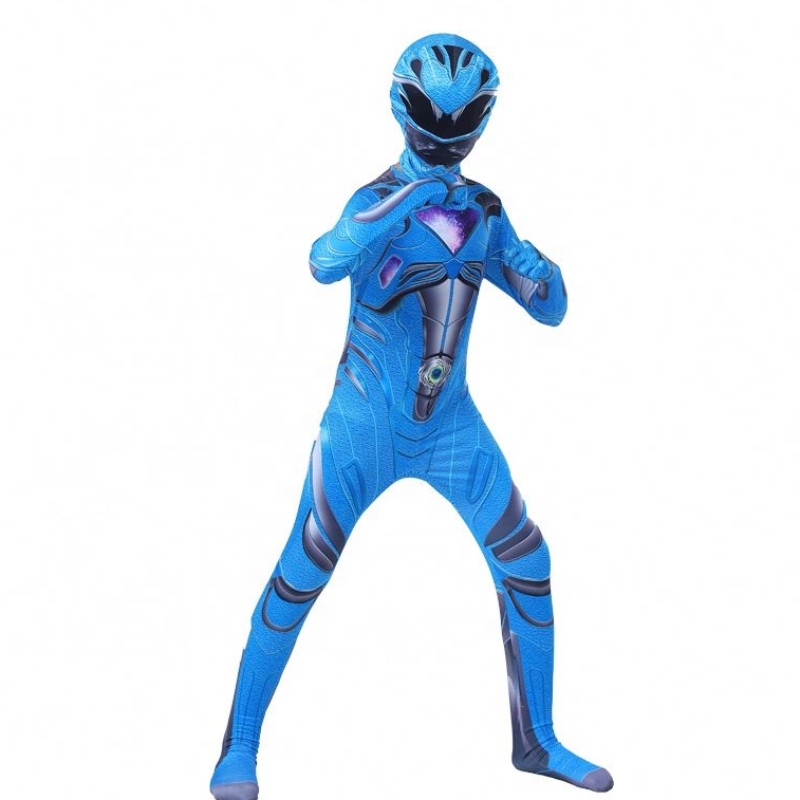 Korkealaatuinen TV&movie Adult Puutu Halloween Party Cosplay Five Beast Power Ranger Zentai -puku lapsille