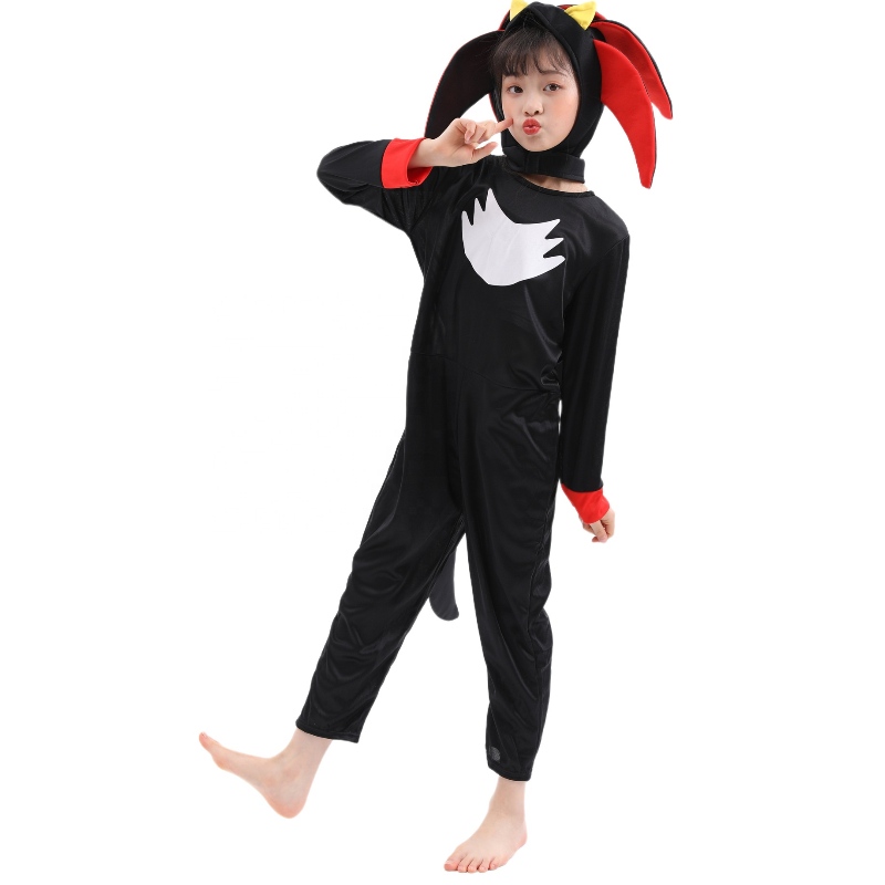 Kuuma myynti korkealaatuinen Sonic the Hedgehog Jumpsuits Halloween cosplay -puku pojille ja tytöille