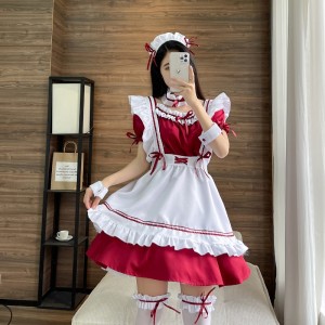 Ranskalainenneito esiliina lolita fancy mekko cosplay cousme Maid-mekot Halloween Maidasupu (S-5xl)