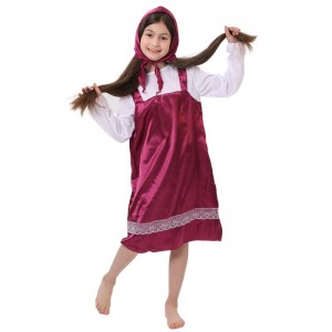 Sarjakuvahahmo Masha -puku Halloween Little Red Riding Hoodie Party Carnival -puku