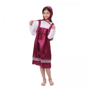 Sarjakuvahahmo Masha -puku Halloween Little Red Riding Hoodie Party Carnival -puku