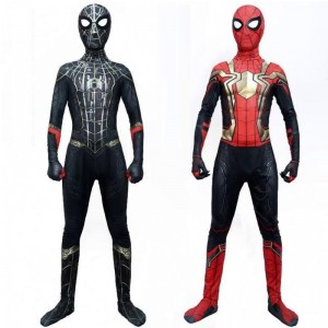 Hämähäkki mies Spiderman Puku hieno jumpsuit Aikuinen ja lapset Halloween cosplay -puku punainen musta spandex 3d cosplay vaatteet