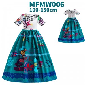 Baige Carnival Mirabel Isabela Purple Girl Dress Encanto Kids Cosplay -puku
