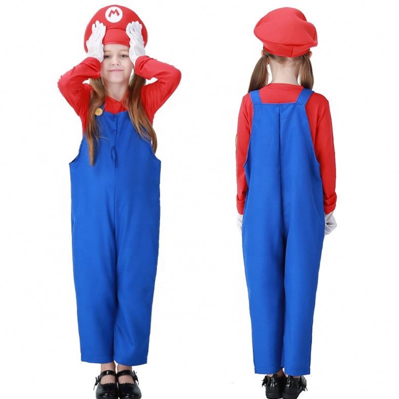 Hot Halloween Cosplay Louis Game Stage -pukut putkimiehet Haalarit lapsen super mario bros -puvut