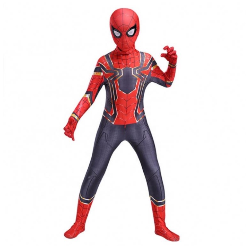 Punainen Spidermanin jumpsuit cosplay -puku lapsille vaatteita Spider Man -puku