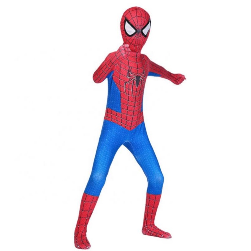 Punainen Spidermanin jumpsuit cosplay -puku lapsille vaatteita Spider Man -puku