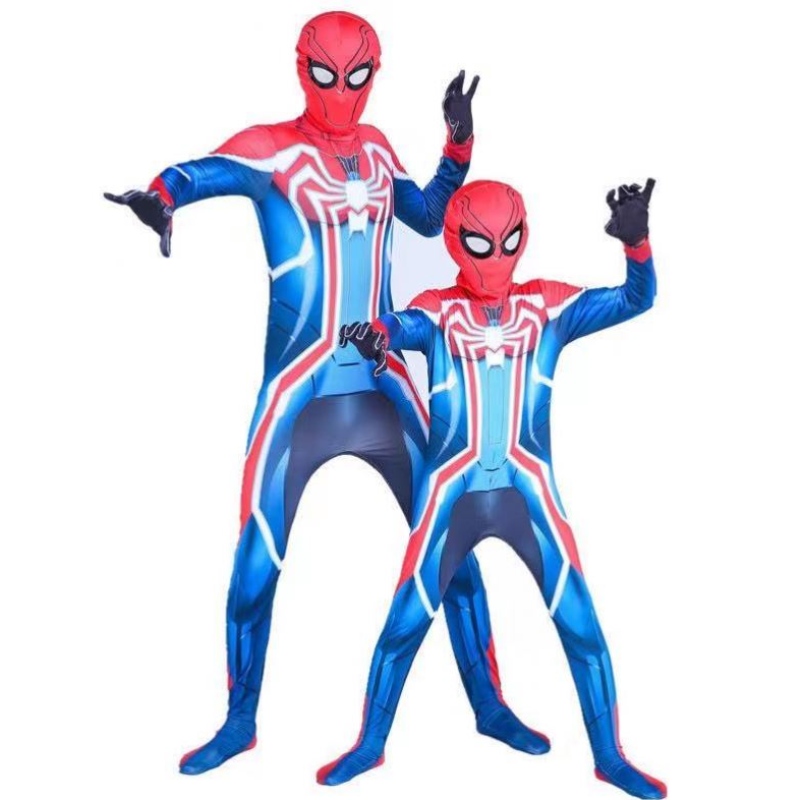 Supersankari Spider-Man Lapset Suits cosplay Spider-Man -puku Kids Boys Uusimmat Halloween-karnevaalipuku