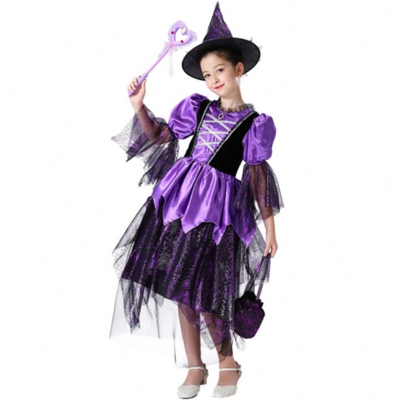 Tukkumyynti Halloween Kids -pukut tyttöjen syntymäpäiväjuhlat cosplay halloween -pukut lapsille tytöt Halloween -mekko tytöt