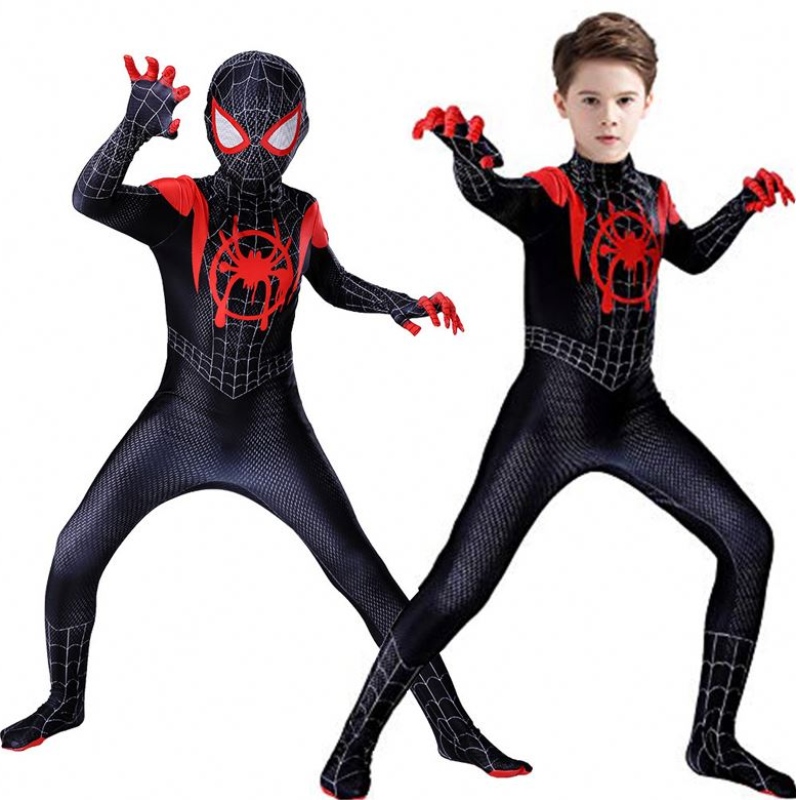 TV&Movie Cosplay -puku Zentai Spiderman Superhero Bodysuit Spandex -puku lapsille räätälöity