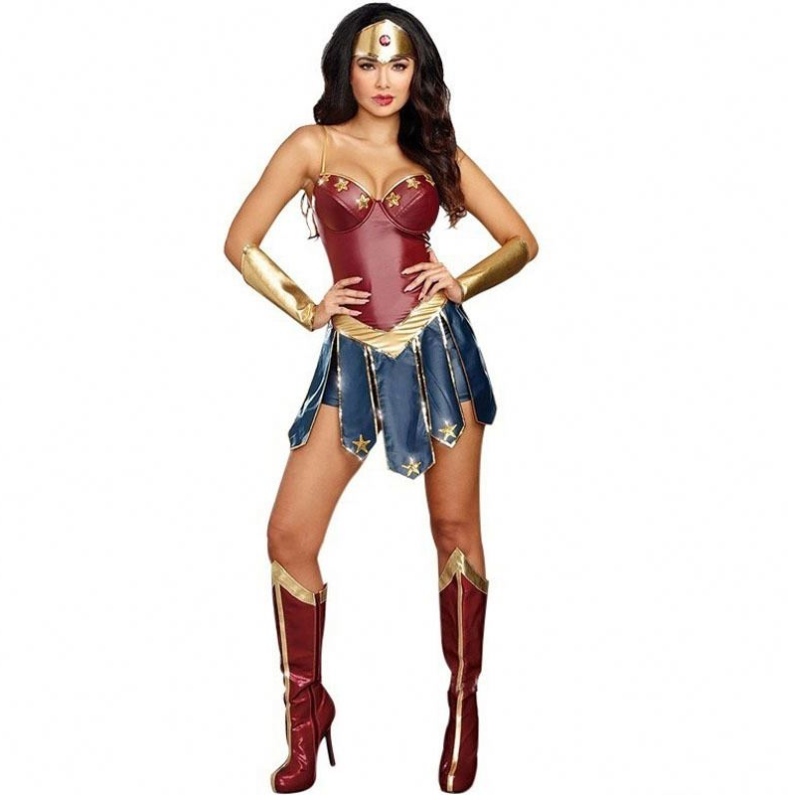 2021 juhla seksikäs Wonder Woman Halloween -puku aikuiselle