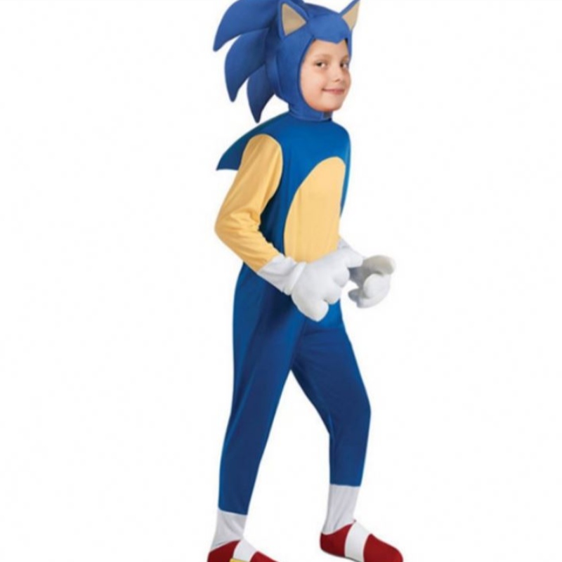 Onic Halloweenin lasten puku Sonic the Hedgehog Cartoon Sonic Boy Cosplay Game Performance -puku