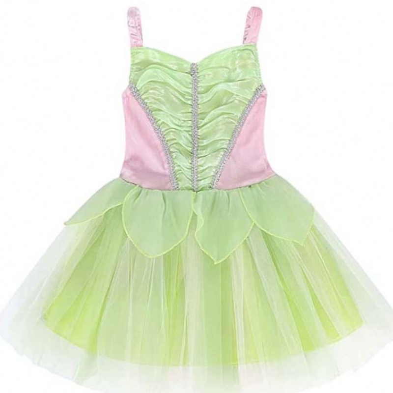 Halloween Cosplay Baby Girls Party Christmas Green Flower Fairy Tinker Bell -asu Butterfly Wings -sarjat HCTB-005