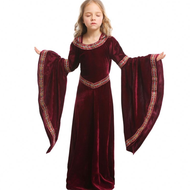 Halloween-puku keskiaikainen renessanssi Kids Vampire Fancy Dress HCVM-011