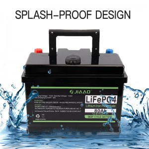 LFP aurinkoakku 12v 80ah Lifepo4 akku Lithiumion akku