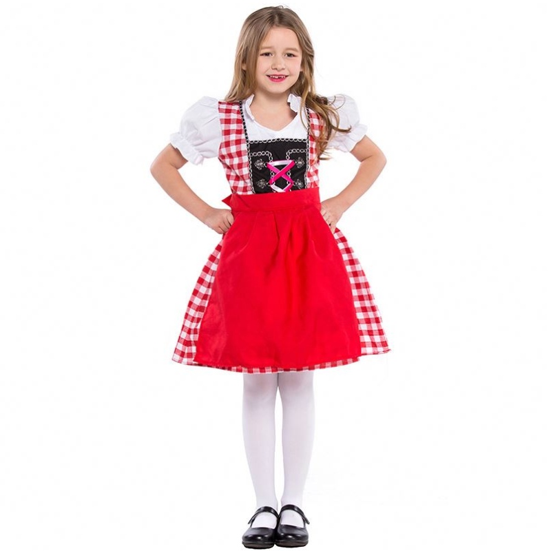 S-XL Child Saksan olutfestivaali tarjoilija cosplay-puvut pojat ja tytöt Oktoberfest-pukut Kids-roolipelit univormu