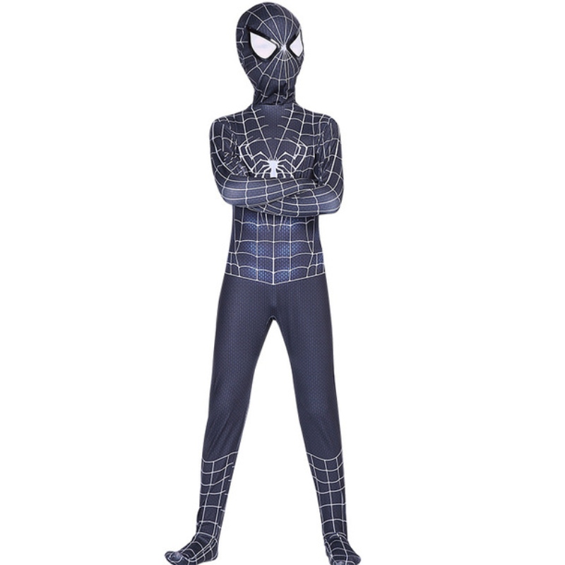 Punainen musta hämähäkkimies puku hämähäkki mies puku Spider-Man-pukut lapset Spider-Man cosplay vaatteet Halloween-puku