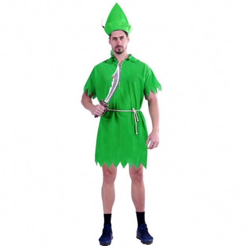 Halloween-puku cosplay-teemajuhlat, jotka pelaavat vanhempien ja lasten puku Peter Pan