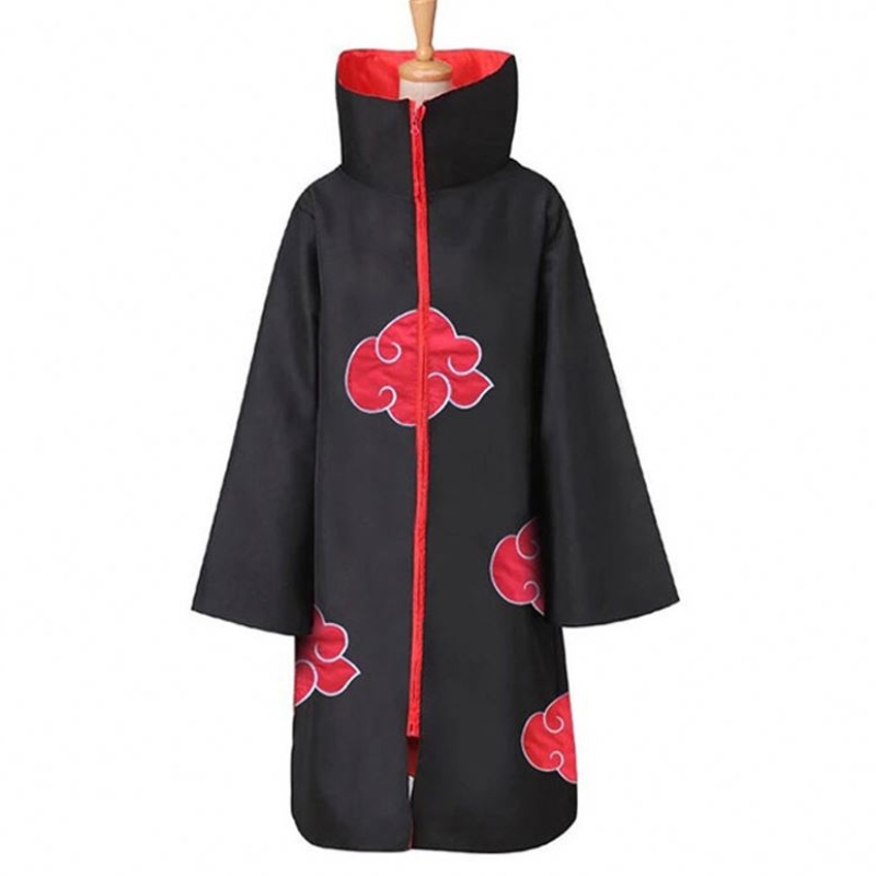 Cosplay -asetettu anime akatsukiuchiha itachi puku Halloween Joulujuhlat Sasuke vaatteet Cloak Cape Adult Kids Cosplay