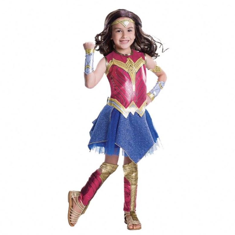 Wonder Girl -puku Lapset pukeutuvat supersankari cosplay halloween -puku lapsille