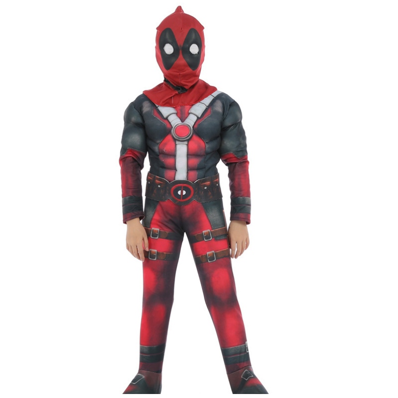 Iranman CaptainAmerica Spiderman Muscle Lapset Halloween -puku supersankari -TV&movie cosplay -puku