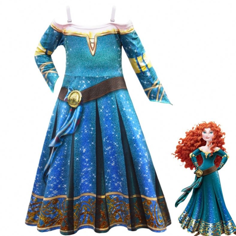 Halloween Braver Legends Merida cosplay Dress Up Girls \\ 'mekko -hame