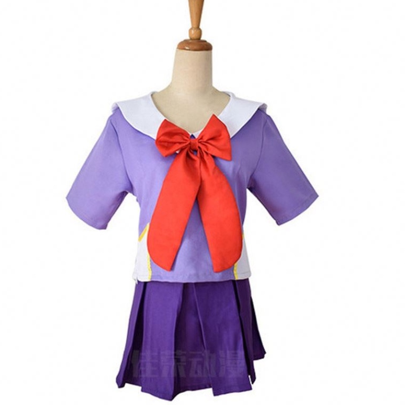 Anime 2. Mirai Gasai Yuno Lolita Sailor Cosplay -puku loli keula lyhyt hame peruukki 80 cmnaisille