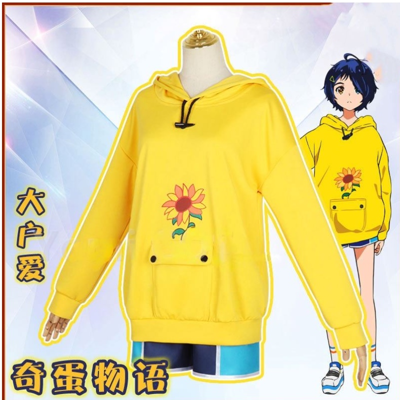 Uusi anime Wonder Priority Cosplay OHTO AI Hoodies Girl Powerpaita Sport Pullover -pukuvaatteet Cos Wig Halloween