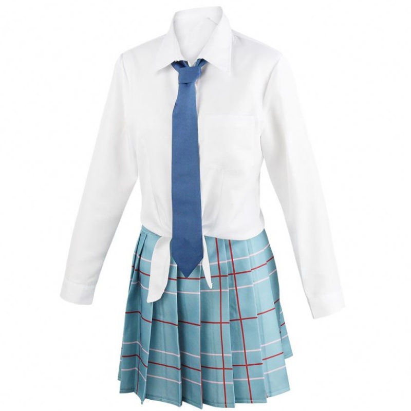 Marin Kitagawa cosplay pukeutuu kultaseni puku JK School Uniform -hame -asut Halloween Carnival PUT