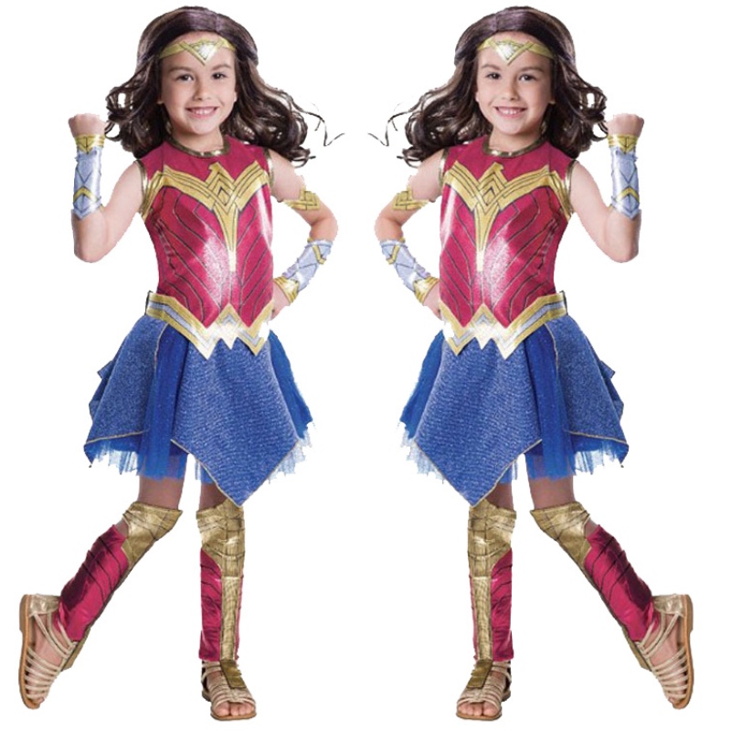 Wonder Woman Movie Child \\'s arvopuku Kids Girls Fancy Deluxe -vaatteet