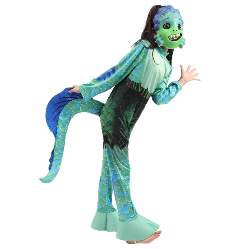 New Style Kids -elokuva Sea Monster Cosplay Jumpsuit Boys Luca Halloween -puvut lapsille