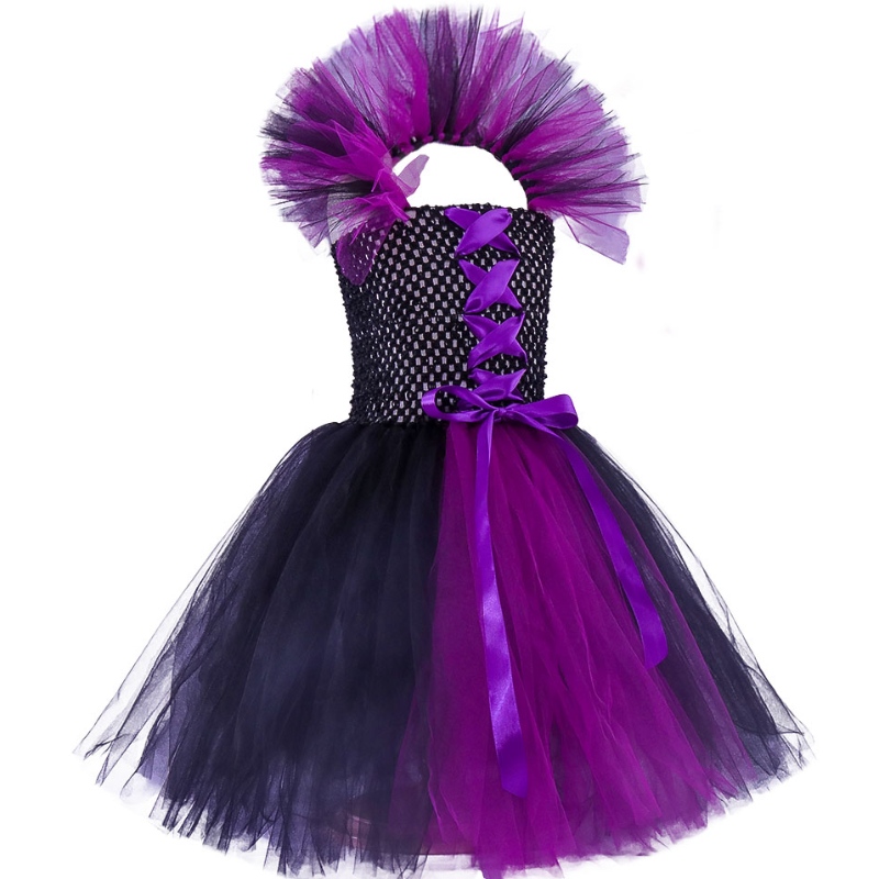 Amazon Hot Myynny Lasten Halloween Dress Girls Tutu Dress Witch Dress -pääpanta