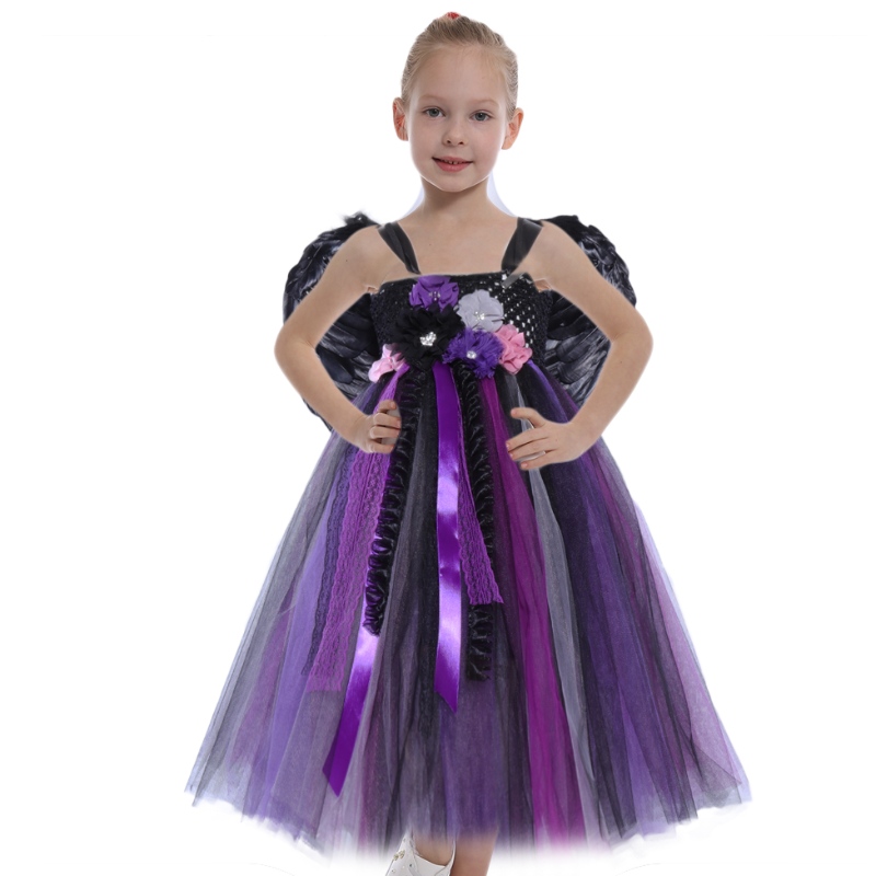 Amazon Hot Myynny Girls Halloween -puku Vampire Witch Cosplay Pageant Party Tutu -mekot