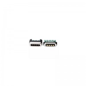 Magneettinen sähköliitin lataus- ja lähetyssignaalilla