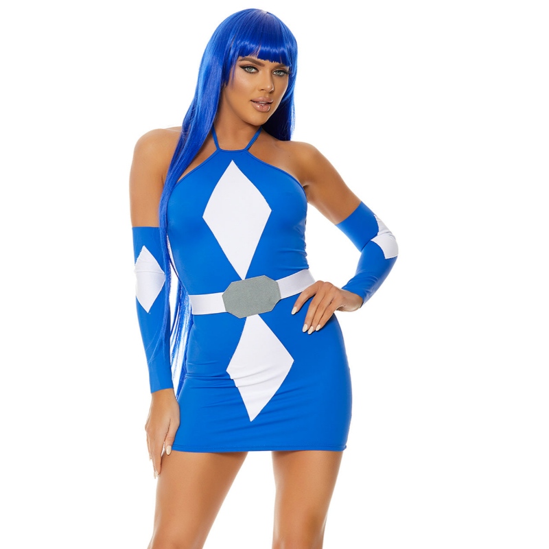 SININEN MEGA POWER SUPERHERO COSTUME