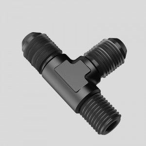 Mies Flare Tee Fitting Adapter T Union Polttoaineletku Alumiini