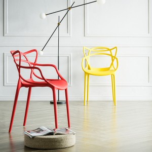 Moderni Kehittynyt Design Sense Vapaa-ajan Mukava Kahvila Tuoli Pinottava Ruokailumuovi Tuoli