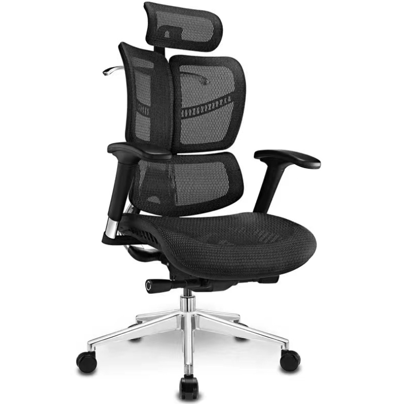 2022 Kaupalliset huonekalut 3D Säädettävä Mesh Chair Ergonominen toimistotuoli 1 kpl Alumiini Moderni 5 vuotta valinnainen
