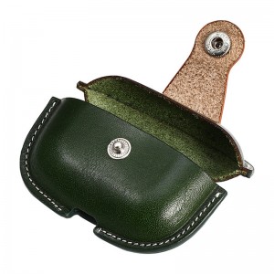 Uusi Apple Airpods Pro2 -suojakotelo, sotilaallinen vihreä väri, joka vastaa vasikananan integroitua suojakoteloa, Bluetooth -kuulokemikroferentialueiden kaatumiskestävänahkakotelo