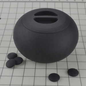 Silikoni weiqi lauta Weiqi Game Stones -kappaleet koulutuslelu