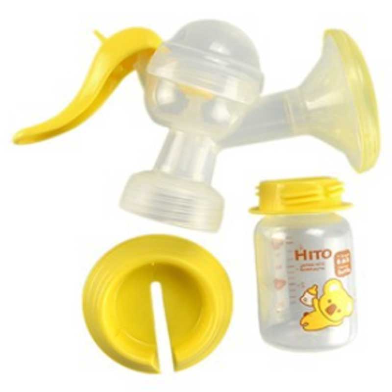 Kannettava silikoni manuaalinen vauvan maitouuttimen rintapumppu BPA -ilmainen tulostuskuvio Hygienian manuaalinen imetyspumppu