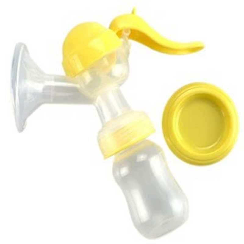 Kannettava silikoni manuaalinen vauvan maitouuttimen rintapumppu BPA -ilmainen tulostuskuvio Hygienian manuaalinen imetyspumppu