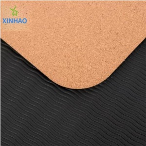 Amazon myydyin Cork TPE -joogamatto tukkumyynti, 4mm/5mm/6mm/8mm tpe cork ei liukastumaton joogamatti, tukevat räätälöity logo tai tulostus