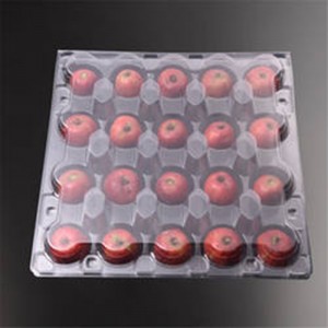 Pet läpinäkyvä muovinen simpukka hedelmäpakkauslaatikko kirkas hedelmäastia