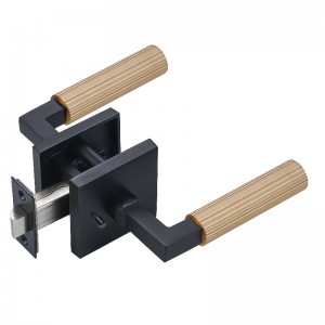 S7132 Korkealaatuinen modernineliöoven lukko, raskas moderni poltettu muotoilu oven vivun kahva