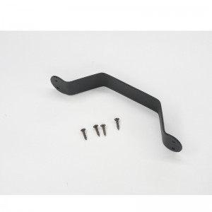 BH003 -lato -ovenkahvan asetettu, musta kiinteä teräs vetokahva liukuvien ovien, portit, autotallit, aitat