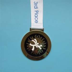 Valmistaja räätälöity korkealaatuinen metalli 3D -maraton -urheilumitali