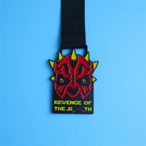 Sarjakuvasuunnittelu 3D -stereoskooppinen vaikutus mitali lomametallimitalit