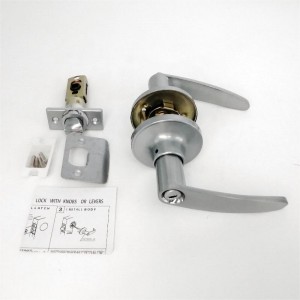 7302 Yksityisen ovenkahva irrotettava salpalevy, kaikki metallin oven vivun lukitus asetettu makuuhuoneeseen ja kylpyhuoneeseen